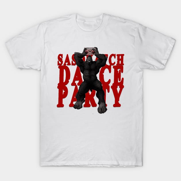 Sasquatch Dance Party T-Shirt by Froobius